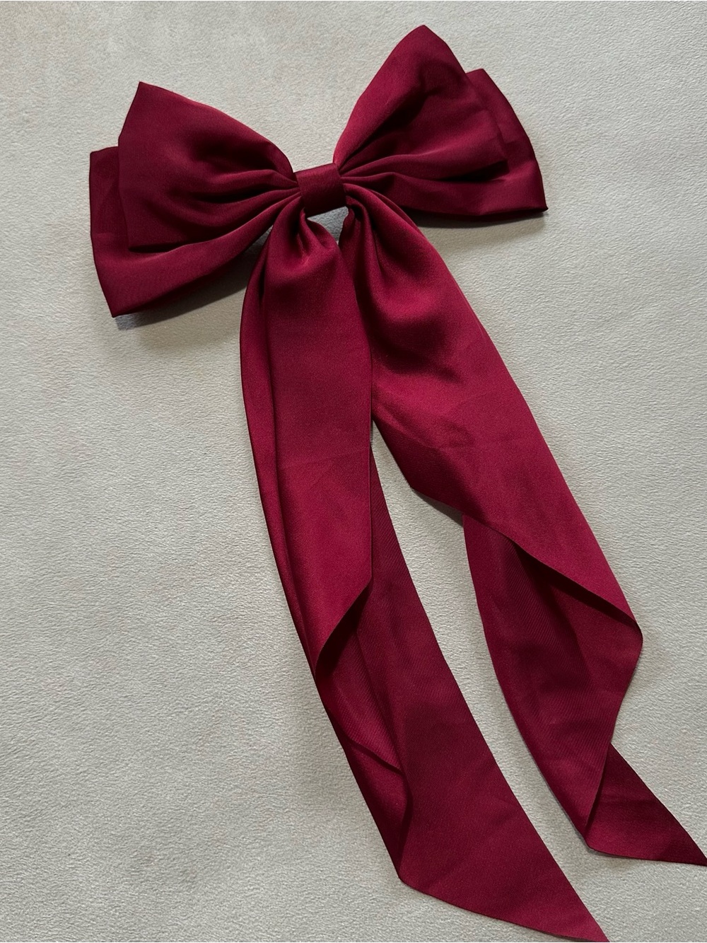NWOT Large Red Hair Bow